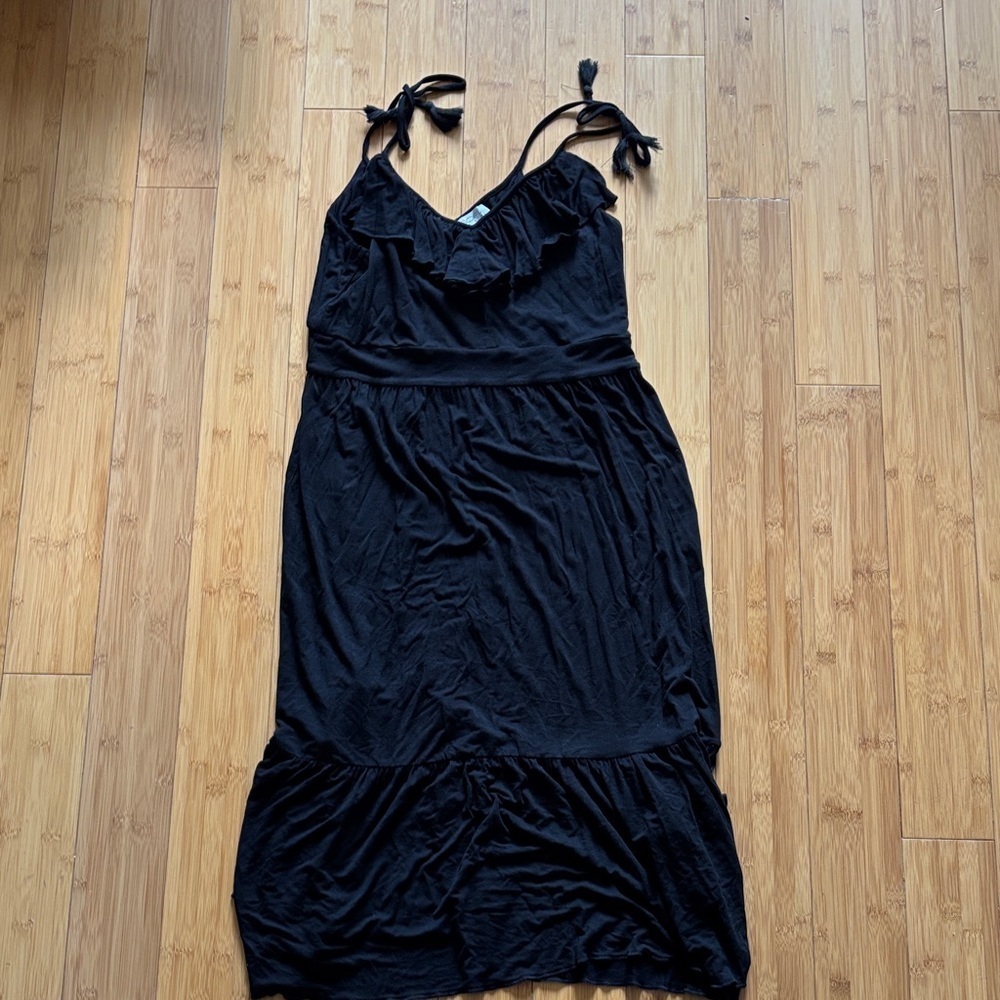 Sofia by Sofia Vergara Black Midi Dress